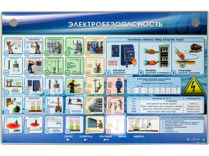 Интерактивный электрифицированный стенд "Электробезопасность"