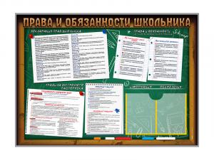 Стенд-уголок "Права и обязанности школьника"
