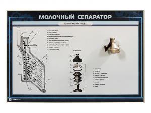 Стенд с агрегатами в разрезе "Молочный сепаратор"