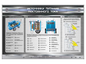 Стенд электрифицированный "Источники питания постоянного тока"