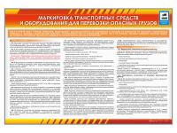 Стенды "Маркировка транспортных средств и оборудования для перевозки опасных грузов"