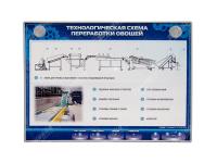 Электрифицированный стенд "Технологическая схема переработки овощей"