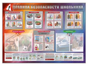 Стенд-уголок "Правила безопасности школьника"