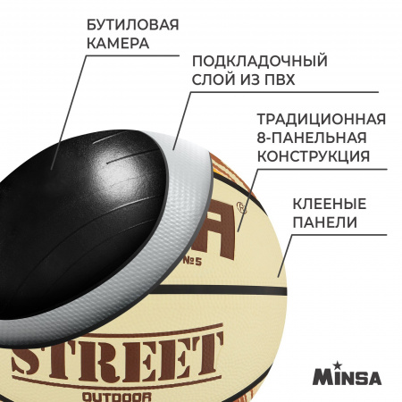 Мяч баскетбольный MINSA Street