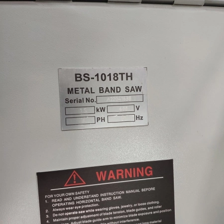 Станок ленточнопильный полуавтоматический BS-1018ТH